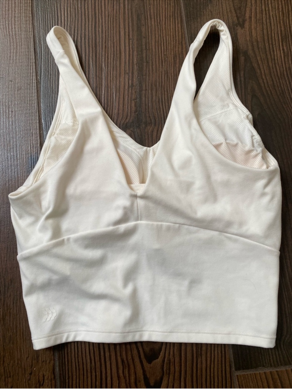 Comfort Stretch Longline Bra Top in Cream